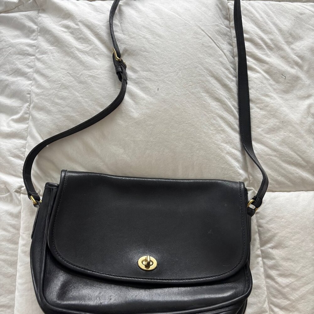 Vintage Black Coach City Bag - Picture 5 of 7